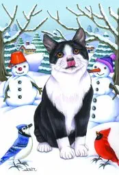 Best Tuxedo Cat Garden Flag