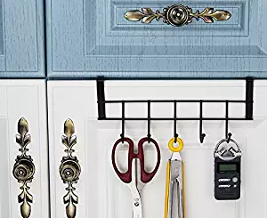 Best Black Over The Kitchen Cabinet Door Towel Hanger