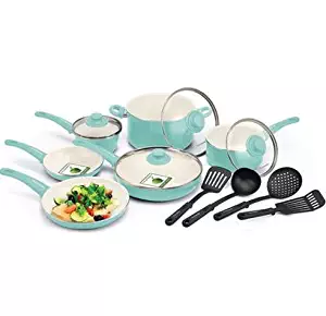 Best Greenlife 14 Piece Nonstick Ceramic Cookware Set With Soft Grip