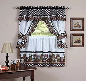 Best Apple Kitchen Curtains And Rug Set