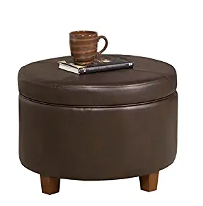 Best Brown Tufted Ottoman Microfiber