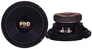 Car Mid Bass Speaker System - Pro 6.5 Inch 200 Watt 4 Ohm Vehicle Mid-Bass Component Poly Woofer Audio Sound Speakers w/ 30 Oz Magnet Structure, 2.5” Mount Depth Fits OEM - Pyramid W64