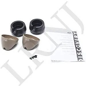 Pair of Genuine Land Rover STC53156SUC Beige Cup Holders for Discovery and Range Rover Classic