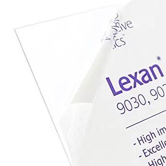 Lexan Sheet - Polycarbonate - .118" - 1/8" Thick, Clear, 24" x 48" Nominal