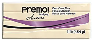 Sculpey Premo Polymer Art Clay Accents, 1-Pound, Translucent (PE1 5310)