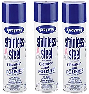 Sprayway Stainless Steel Cleaner 3Pk 15oz Cans