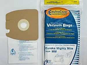 Eureka Part#60295C - Style MM Vacuum Bag Replacement for Eureka Mighty Mite 3670 and 3680 Series Canisters by EnviroCare Part#153-9 -, 4 Packages (36 Bags)