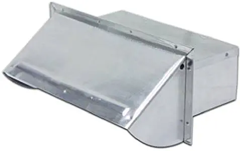 Lambro Ind. 3-1/4x10 Aluminum Wall Cap 106R Brand change to:Lambro Ind.