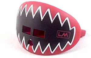 LOUDMOUTHGUARDS Football Mouth Guard - Pacifier Lip Protector Mouthpiece for Youth and Adults - Shark Teeth Custom Design - Multiple Colors - Top and Bottom Teeth Protection - Great Air Flow