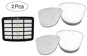 Shark Navigator Lift-Away NV350, NV351, NV352, NV355, NV356E, NV357, NV360, NV370, NV391, UV440, UV490, UV540 Replacement Filter Set，2 Foam+2 Felt+1 HEPA Filters for Shark Part # Xff350 - # Xhf350