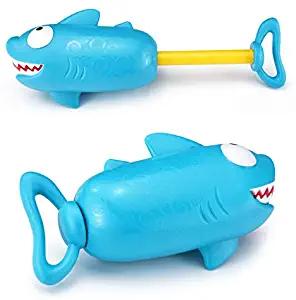 Children's Water Gun Pull Type Water Spray Nourishing Gun Swimming Pool Playing Baby Shark Cartoon Small Water Gun Bath Toy