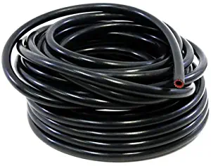 HPS 5/8" ID Black high temp reinforced silicone heater hose 10 feet roll, Max Working Pressure 70 psi, Max Temperature Rating: 350F, Bend Radius: 3"