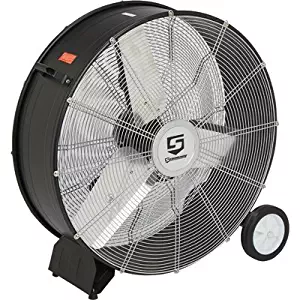 Strongway Open Motor Direct-Drive Drum Fan - 30in. 1/4 HP, 10,000 CFM