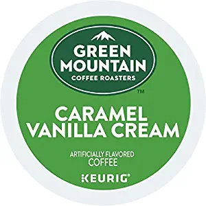 Green Mountain Coffee Roasters Caramel Vanilla Cream, Single Serve Coffee K-Cup Pod, Flavored Coffee, 144 Count