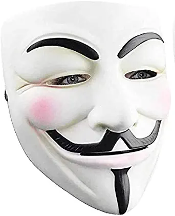 Halloween Masks V for Vendetta Mask, Hacker Masks Anonymous Mask for 2018 Halloween Costume