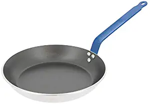 CHOC Round Non-stick Aluminum Fry Pan 3 mm Thick 11-Inch Blue Handle