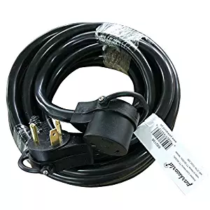 Parkworld 692156 RV 30A NEMA TT-30 Extension Cord TT-30P to TT-30R 25 Feet