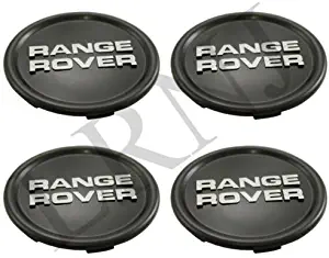 Land Rover Range Rover Classic Wheel Center Cap Black with Silver Logo Set of 4 Part: NRC8254 X4