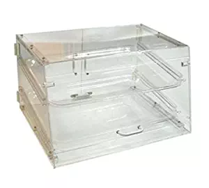 Winco ADC-2 2-Tier Pastry Display Case, Acrylic