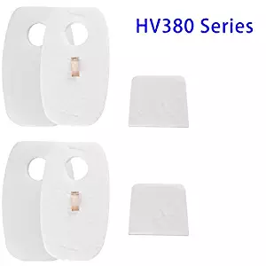 HV380 Foam & Felt Filter Set with Post Felt Filter Fits Shark Rocket DuoClean HV380W, HV381, HV382, HV384Q Replaces（2 Pack）