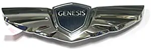 Hyundai Motors Genuine Rear Wing Trunk Lid Tail Gate Emblem 16cm(6.3") 1-pc For 2008 2009 2010 2011 2012 2013 Hyundai Genesis Sedan