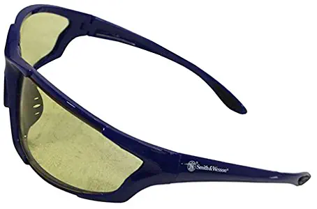 Smith & Wesson Major Full Frame Shooting Glasses with No-Slip Rubber, Impact Resistance and Storage Bag for Shooting, Working and Everyday Use