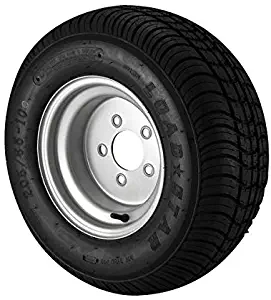 20.5X8-10 Kenda Loadstar Trailer Tire Load Range E on 5 Bolt Silver Wheel