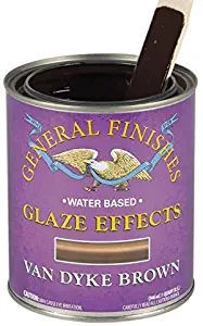 General Finishes Water Based Glaze Effects, 1 Quart, Van Dyke Brown