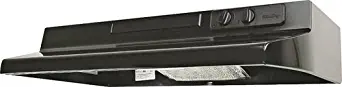 Air King DS1306 Designer Series 30-Inch Under Cabinet Range Hood, Black