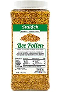 Stakich Bee Pollen Granules - Pure, Natural, Unprocessed - 5 Pound (80 Ounce)