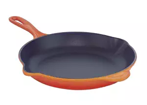 Le Creuset Enameled Cast-Iron 11-3/4-Inch Skillet with Iron Handle, Flame