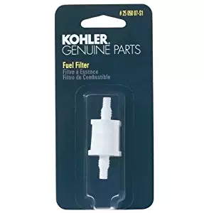 KOHLER 25 050 07-S Engine Fuel Filter 75 Micron With 3/16-Inch & 1/4-Inch Fuel Line Inside Diameter