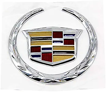 Guzetop 6" Front Grille Emblem Hood Badge Logo Chrome Color Symbol for Cadillac