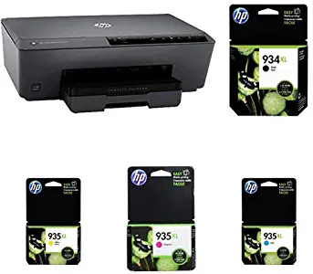 HP OfficeJet Pro 6230 Wireless Printer with Mobile Printing, HP Instant Ink & Amazon Dash Replenishment ready (E3E03A) with XL High Yield Ink Cartridges Bundle