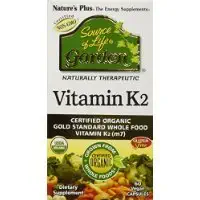 Nature's Plus Source of Life Garden Vitamin K2 -- 60 Vegetarian Capsules