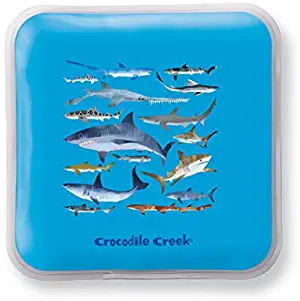 Crocodile Creek 6523-8 Eco Kids Reusable Sharks Set of Two Ice Packs for Lunch Box, Blue (Pack of 2)