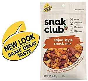 Snak Club All Natural Cajun Style Snack Mix, 6.75-Ounces, 6-Pack
