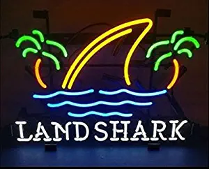 Desung Brand New 20"x16" Landshark Lager Neon Sign (Various sizes) Beer Bar Pub Man Cave Business Glass Neon Lamp Light DB254