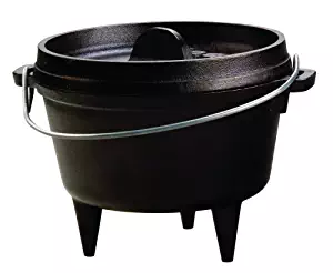 Lodge Cast Iron Camp Dutch Oven, 1 Qt