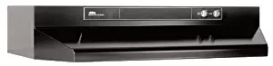 Broan 463023 Under-Cabinet Range Hood with Infinitely Adjustable Speed Control, 30-Inch, Black