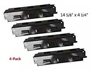 Hongso PPH531 (4-pack) Porcelain Steel Heat Plate, Heat Shield, Heat Tent, Burner Cover, Vaporizor Bar, and Flavorizer Bar Replacement for Gas Grill Models by Charbroil, Grill King and Others (14 5/8