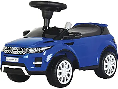 Evezo Range Rover Evoque, Ride On Toy Kids Toddler Foot to Floor Push Car w/ Horn Officially Licensed (Blue)