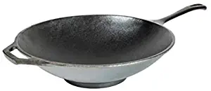 Lodge Chef Collection 12 Inch Cast Iron Chef Style Stir Fry Skillet. Seasoned & Ready for the Stove, Grill/Campfire. Made from Quality Materials for a Lifetime of Sautéing, Baking, Frying & Grilling