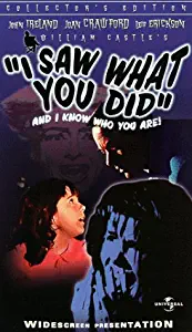 I Saw What You Did [VHS]