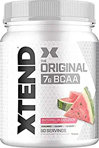 XTEND Original BCAA Powder Watermelon Explosion | Sugar Free Post Workout Muscle Recovery Drink with Amino Acids | 7g BCAAs for Men & Women| 50 Servings