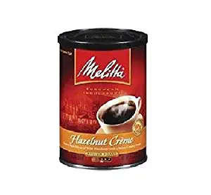 Melitta, Ground Coffee, Hazelnut Crème, 11oz Can (Pack of 2)