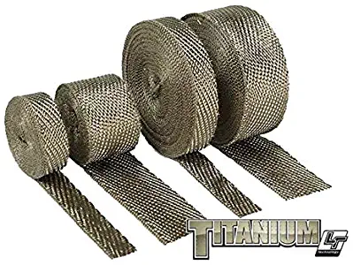 Design Engineering 010129 Titanium Exhaust Heat Wrap with LR Technology, 2" x 15' Roll