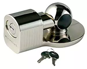 Master Lock 377KA Trailer Hitch Lock, Fits 1-7/8 in., 2 in., and Most 2-5/16 in. Trailer Couplers, Chrome