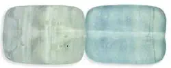 Czech Polished Rectangle Table Cut Beads 12/8mm HurriCane Glass