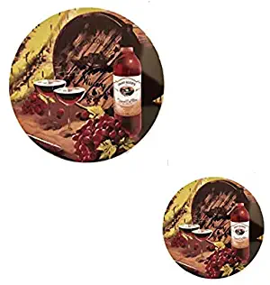 Wine and Grapes Stove Burner Covers -Set of 4 Electric or Gas Covers Kitchen Decor